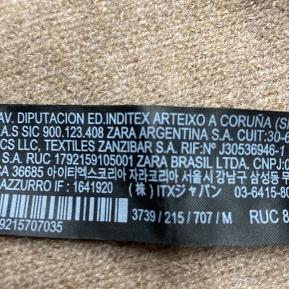 NWT. Zara Beige Wool Blend Fine Knit Beanie. Ref. 3739/215. - Picture 8 of 11